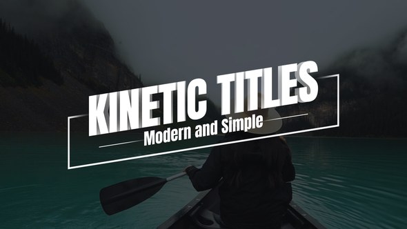 Videohive Kinetic Titles 46626747 Titles template preview