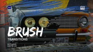 Videohive Brush Transitions 58814674 Elements template preview