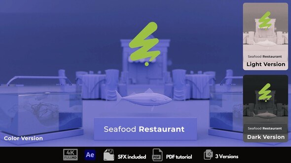 Videohive Seafood Restaurant Promo Openers template preview