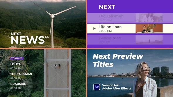 Videohive Next Preview Titles Broadcast-packages template preview