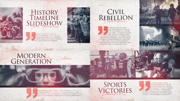 Videohive History Documentary Timeline 37676099 Video Displays template preview