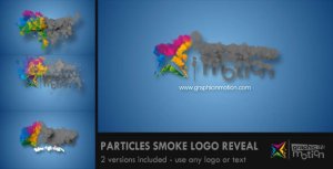 Particles Smoke Logo Reveal Video Displays template preview