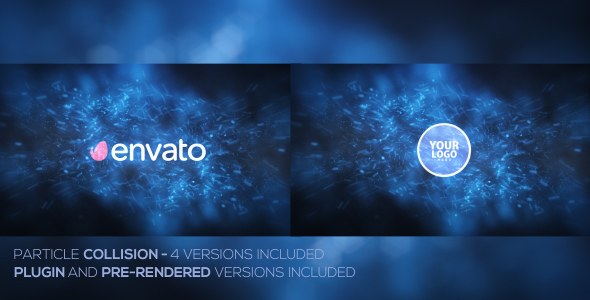 Videohive Particle Collision Logo Opener Pack Logo Stings template preview