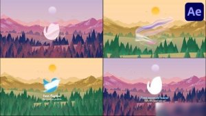 Videohive Magic Woods Logo Reveal for After Effects Logo Stings template preview