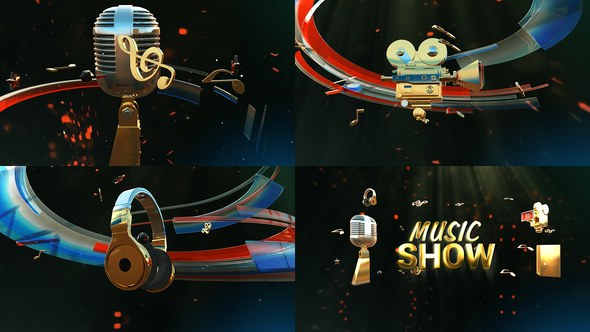 Videohive Music Show Package Broadcast-packages template preview