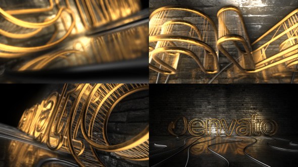 Videohive Dark Rejected Element 3D Logo Opener Logo Stings template preview