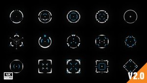 Videohive HUD Target Elements template preview