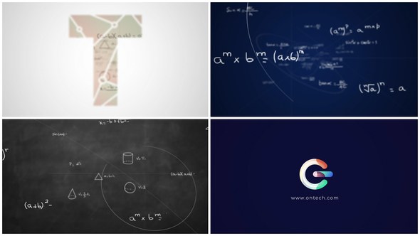 Videohive Math Formulas Logo Reveal v2 Logo Stings template preview
