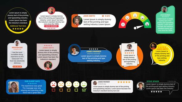 Videohive Testimonial Titles Pack Titles template preview