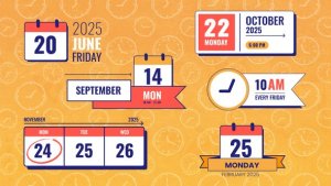 Videohive Calendar Date Time Reminder Lower Thirds Elements template preview