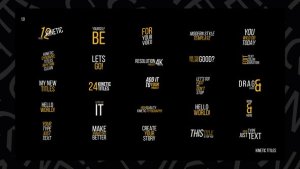 Videohive Kinetic Titles | AE 53206132 Titles template preview