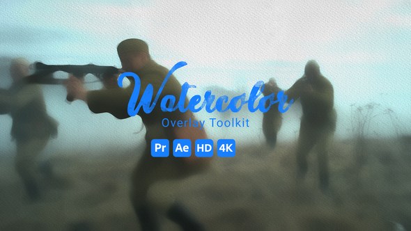 Videohive Watercolor Overlay Toolkit Elements template preview