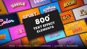 Videohive Text Effect Titles template preview