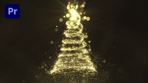 Christmas Tree Premiere Pro template preview
