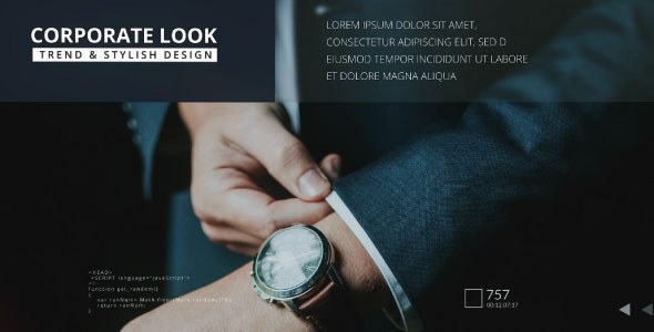 Videohive Clean Glass Corporate Slideshow Openers template preview