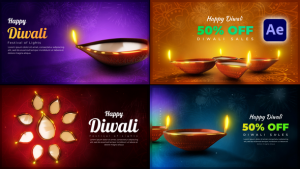 Videohive Diwail Greetings Pack Titles template preview