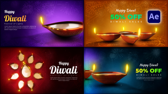 Videohive Diwail Greetings Pack Titles template preview