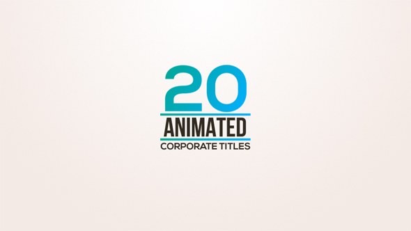 Clean Animated Titles – Typography Lower Thirds, Text Reveal for Corporate, Promo, Social Media Video Displays template preview