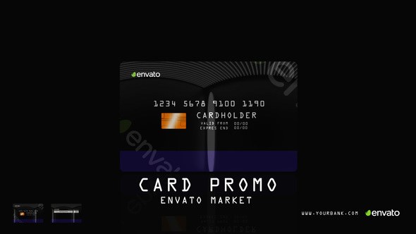 Videohive Bank Card Product Promo template preview