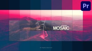 Slideshow Elegant Mosaic | Premiere Pro MOGRT Premiere Pro template preview