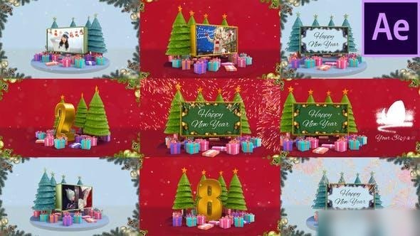 Videohive Christmas Countdown Opener Openers template preview