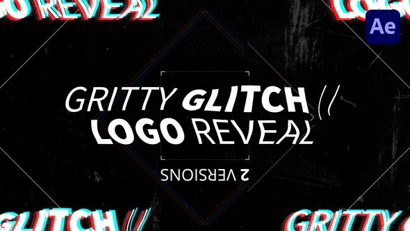 Videohive Bold Glitch // Logo Reveal Openers template preview