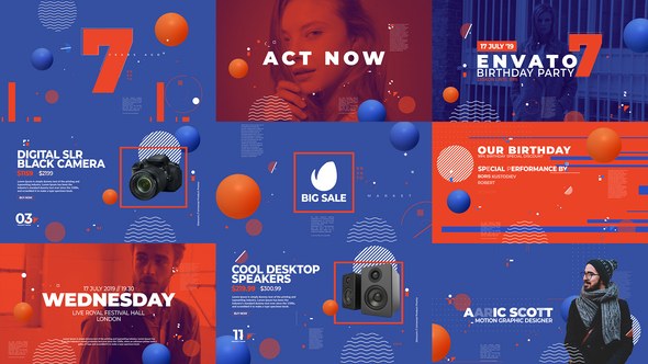 Dynamic Event Opener and Product Promo Video Displays template preview