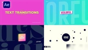 Videohive Typography Transitions 50359645 Openers template preview