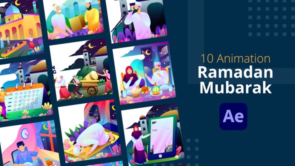 Videohive Ramadan Mubarak Animation | After Effects Ramadan template preview