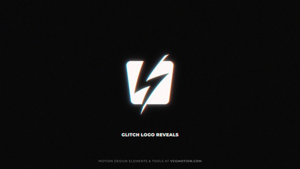 Videohive Logo Reveals - Glitch Logo Stings template preview