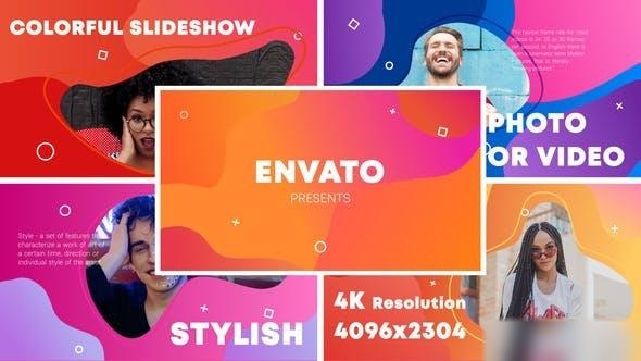 Videohive Colorful Slideshow || After Effects Openers template preview