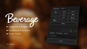 Videohive Animated Typeface - Beverage Titles template preview