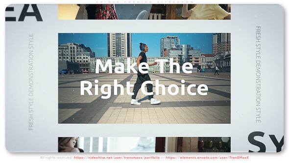 Videohive Unique Fashion Slideshow Video Displays template preview