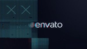 Videohive Pixelated Glitch Logo Logo Stings template preview
