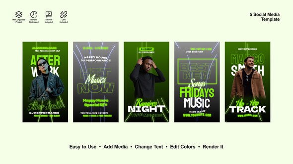 Videohive Party Instagram Reels Product Promo template preview