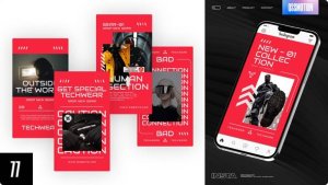 Videohive Futuristic Techwear Reels Product Promo template preview