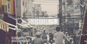 Videohive Elegant Lines Slideshow Video Displays template preview