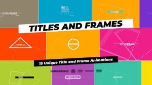 Titles And Frames Video Displays template preview
