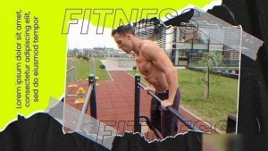 Videohive Paper Fitness Slideshow Openers template preview