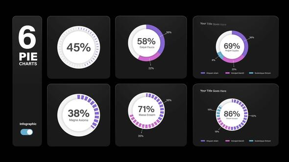 Videohive Infographic Pie Chart Animations Infographics template preview