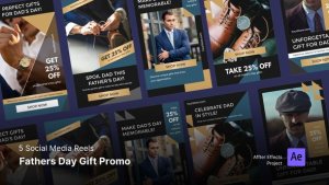 Videohive Fathers Day Gift Promo - Social Media Instagram Reels Product Promo template preview
