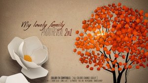 My Lovely Family Photo Reveal - 2 In 1 Video Displays template preview