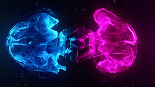 Videohive Flowing Particles Explosion Logo Logo Stings template preview