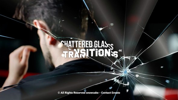 Videohive Shattered Glass Transitions Broadcast-packages template preview