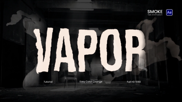 Videohive Smoke Text Animations Titles template preview