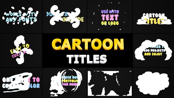 Videohive Cartoon Smoke Titles | After Effects Titles template preview
