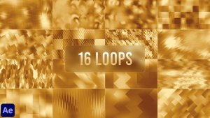 Videohive Golden Background Loops Collection Elements template preview
