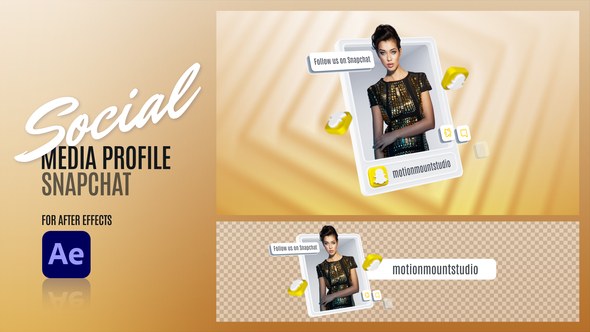 Videohive Social Media Profile - Snapchat 48124498 Elements template preview