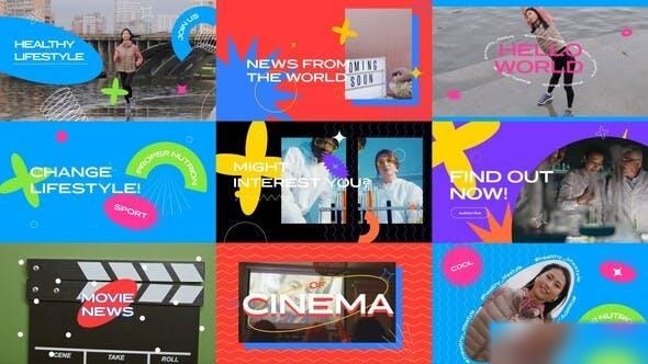 Videohive Typography YouTube Intro 3 in 1 Openers template preview