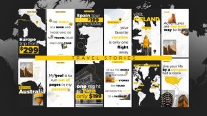 Videohive World Map Pro - Travel Stories Elements template preview